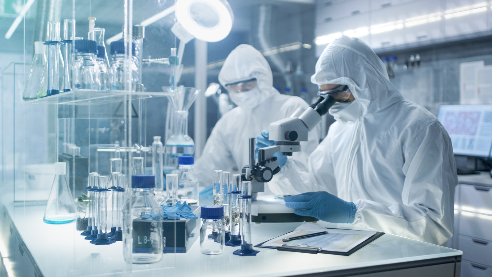 Laboratorio con ambiente controlado